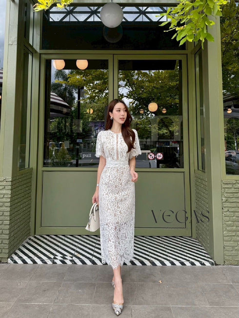 Classy Ladies Elegant Lacey Dress